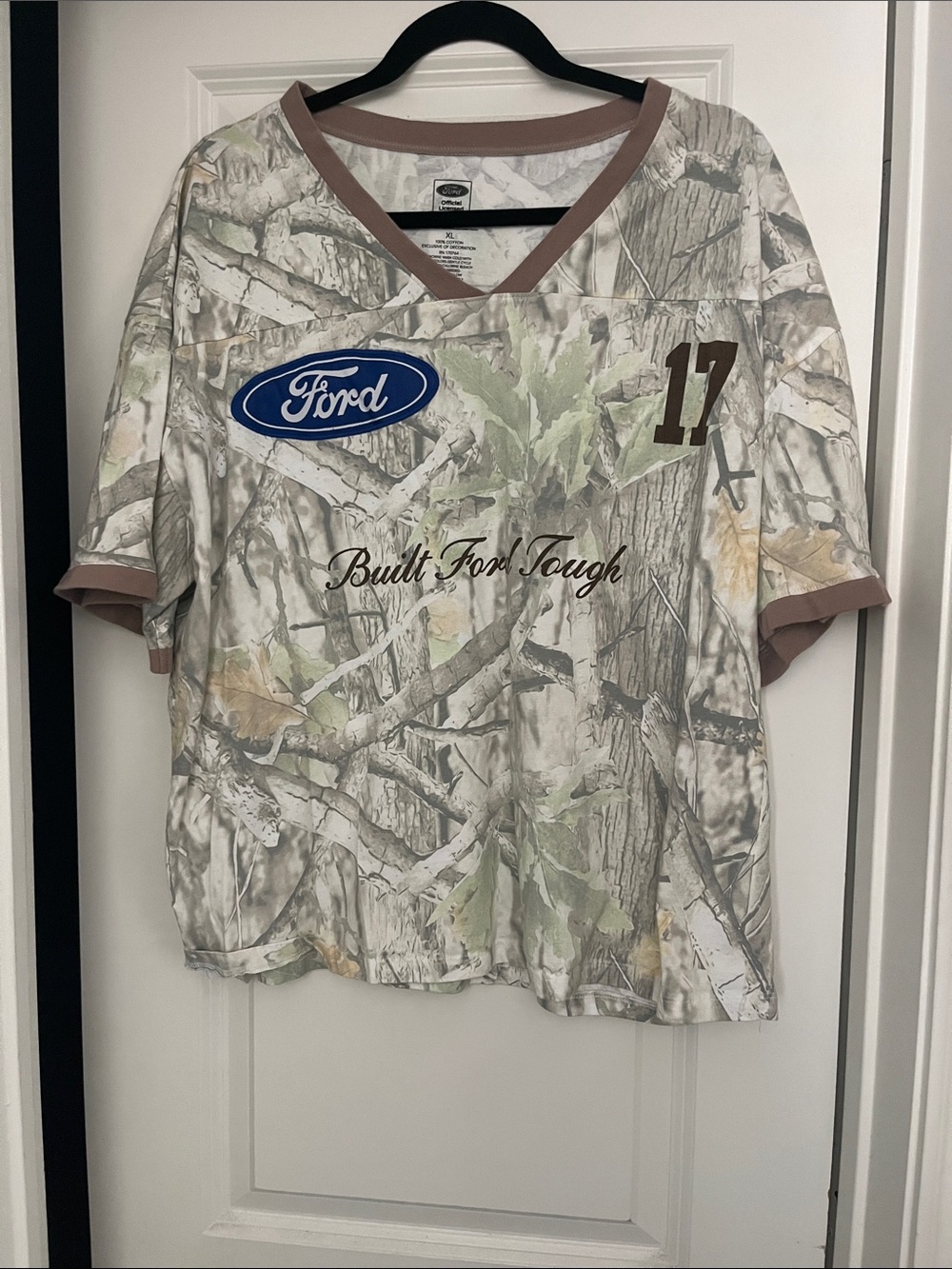 Ford Kids' Camouflage Short-Sleeve Tee with Brown Trim